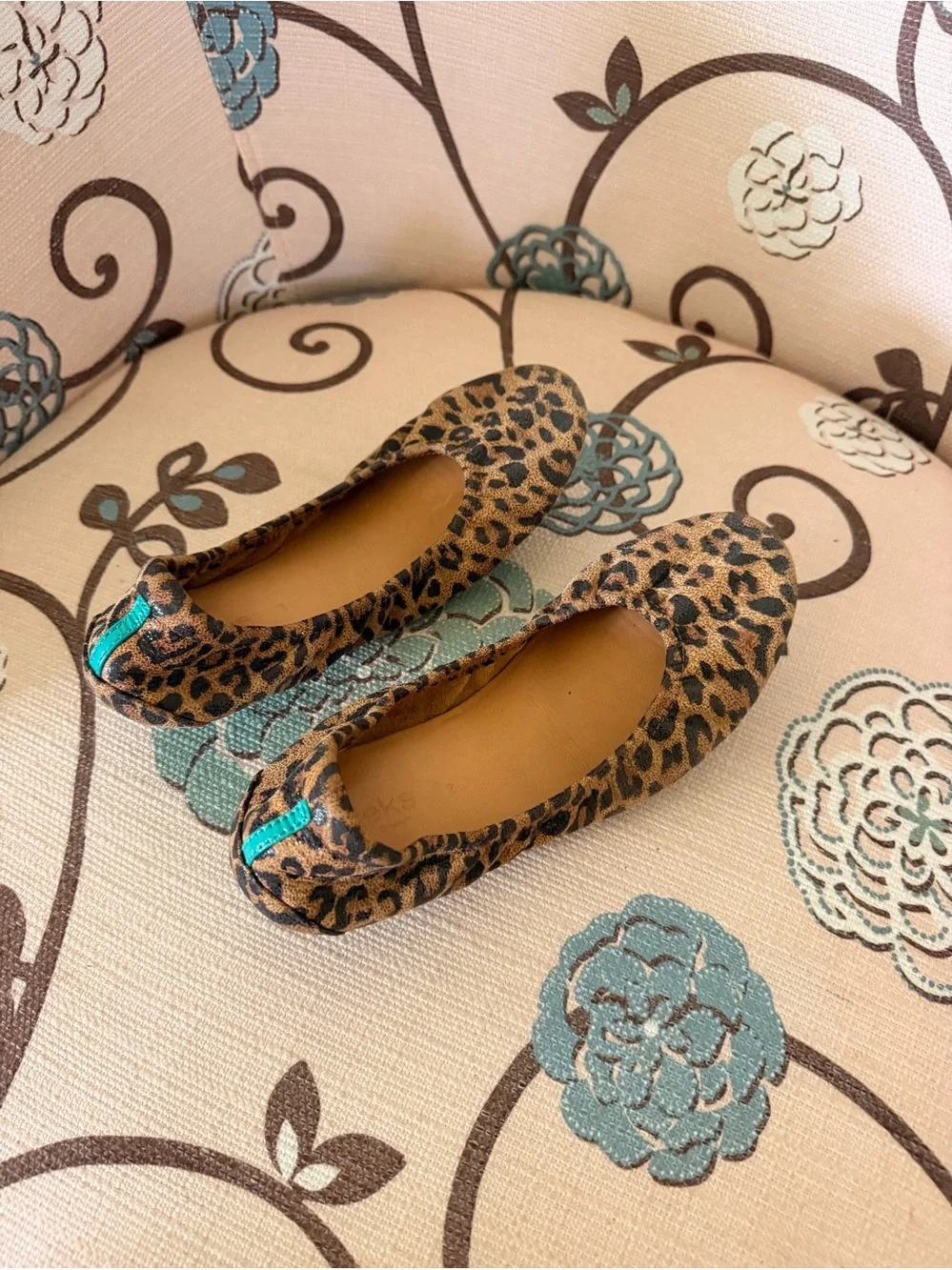 Tieks Leopard Print Flats Girls Size 2